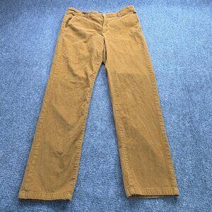 Chaps Pants Mens 38x32 Corduroy Tan Straight Fit Preppy Retro Classic‎ Academia
